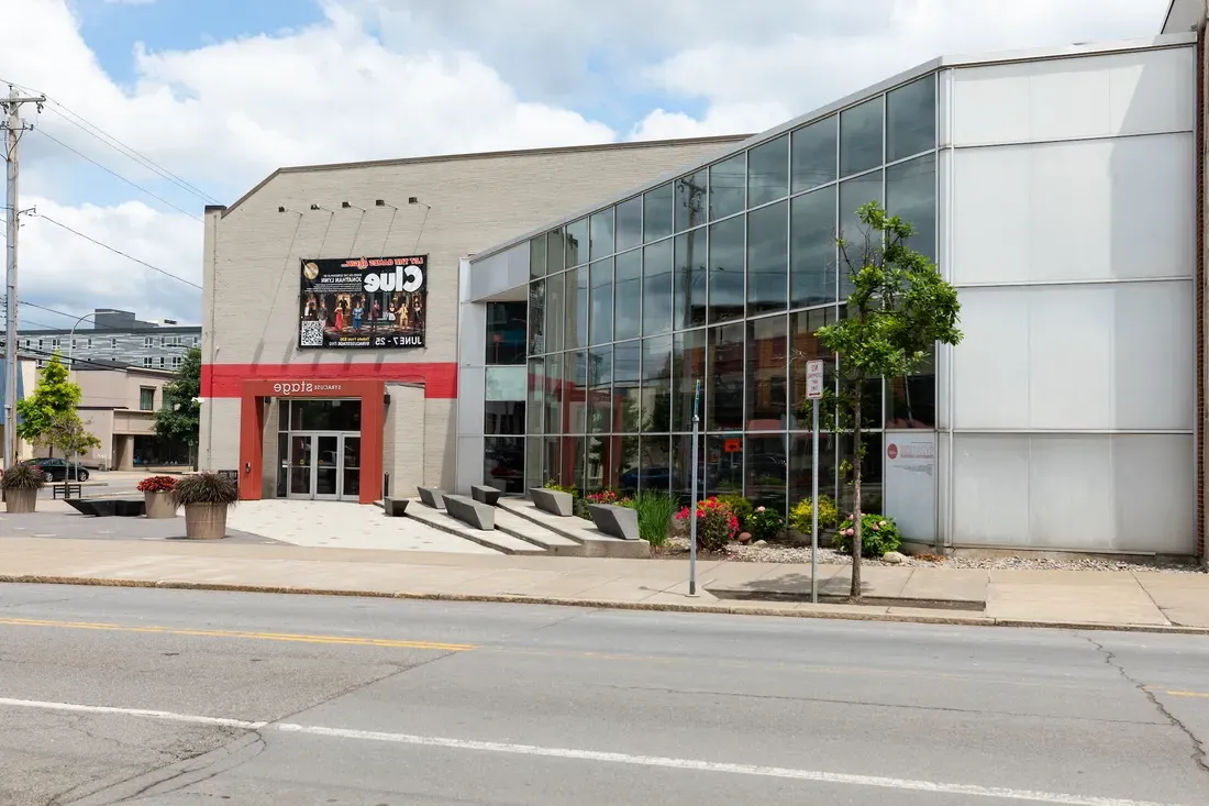 Exterior of Syracuse Stage.